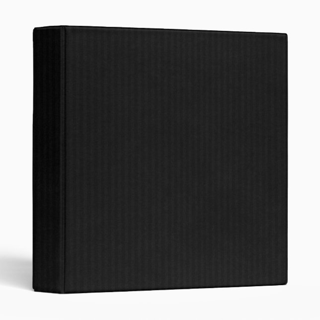Black Kraft Paper Texture 3 Ring Binder (Front/Spine)