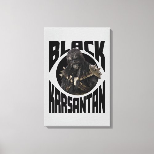 Black Krrsantan Canvas Print