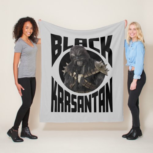 Black Krrsantan Fleece Blanket