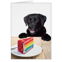 Black lab sale birthday cake