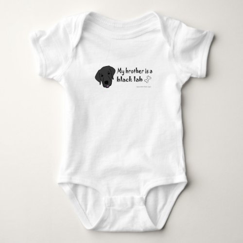 black lab baby bodysuit