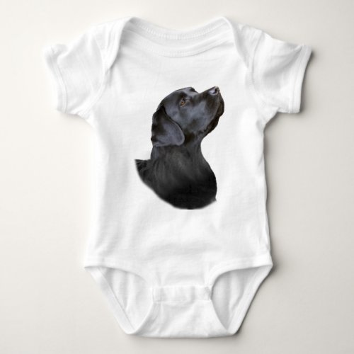 Black lab baby bodysuit