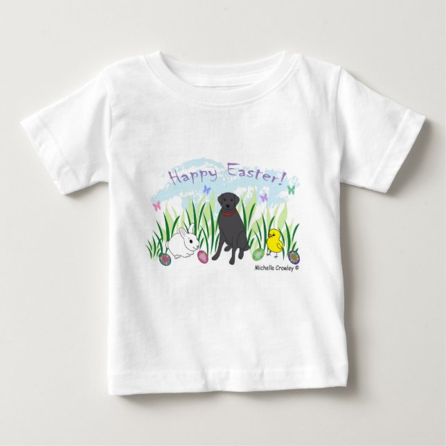 black lab baby T-Shirt (Front)