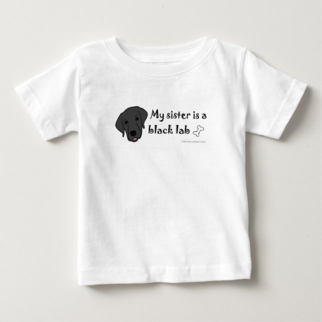 black lab baby T-Shirt (Front)