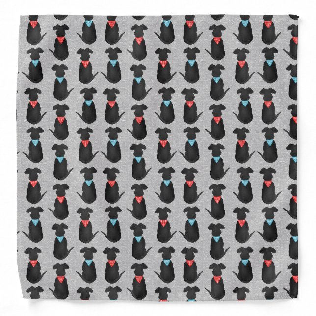 Black Lab  Bandana (Front)
