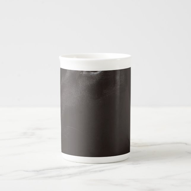 black lab bone china mug (Front)