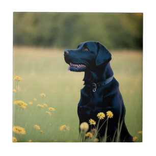 Black Lab Ceramic Tile
