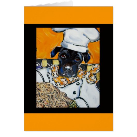 Black Lab Chef Cards (Front)
