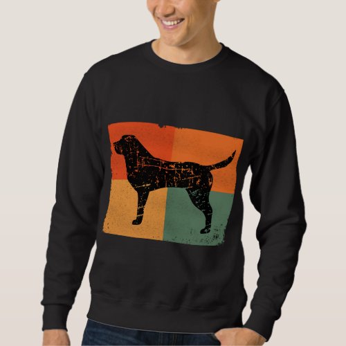 Black Lab Color Blocks Grunge Distressed Vintage S Sweatshirt