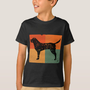 Black Lab Color Blocks Grunge Distressed Vintage S T-Shirt
