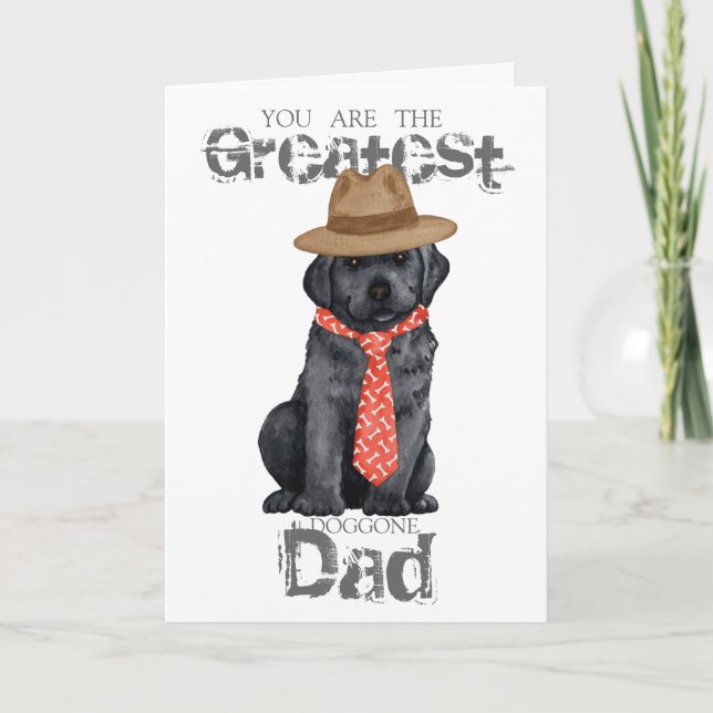 Black Lab Dad Card (Front)