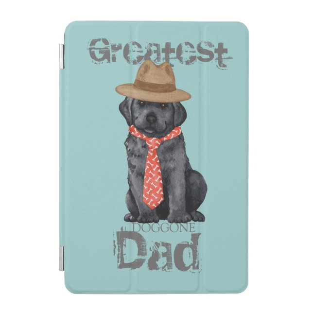 Black Lab Dad iPad Mini Cover (Front)