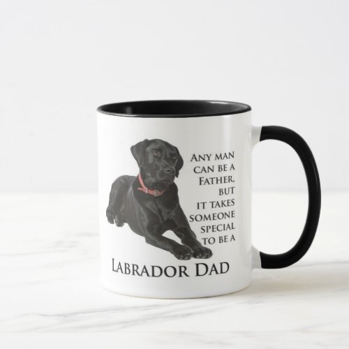 Black Lab Dad Mug