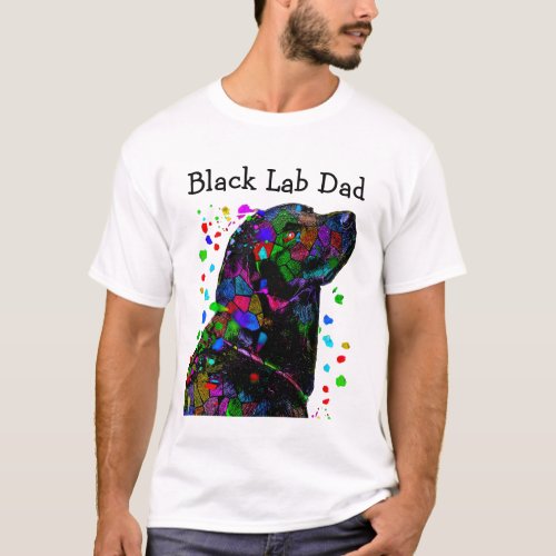 Black Lab Dad T_Shirt