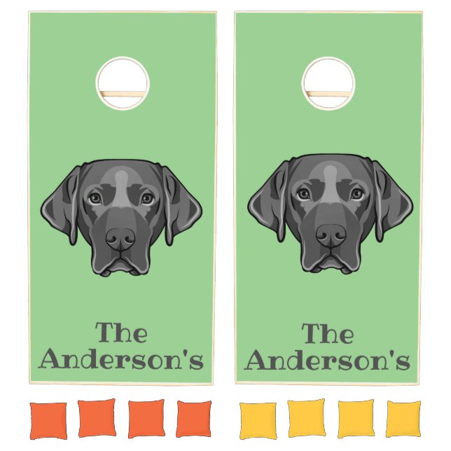 Black Lab Design Cornhole Set (Set)
