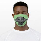 Black Lab Design Face Mask (Worn)