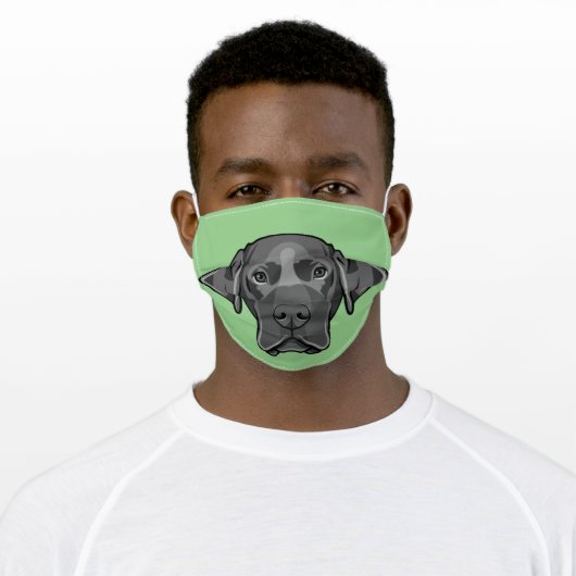 Black Lab Design Face Mask (Worn)