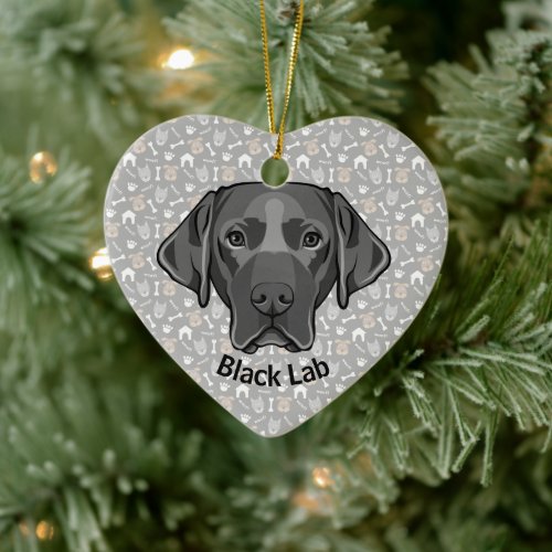 Black Lab Design Ornament