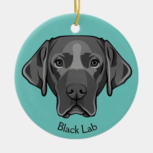 Black Lab Design Ornament