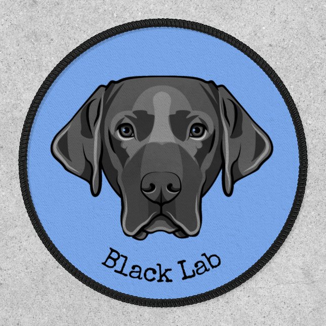 Black Lab Design Patch (Front)