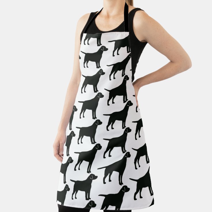 Black Lab Dog Apron Zazzle
