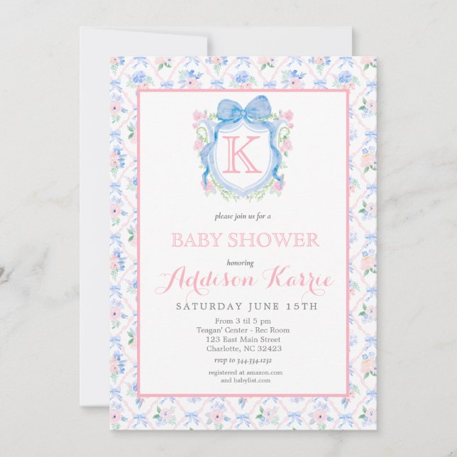 Black Lab Dog Baby Shower Invitation (Front)