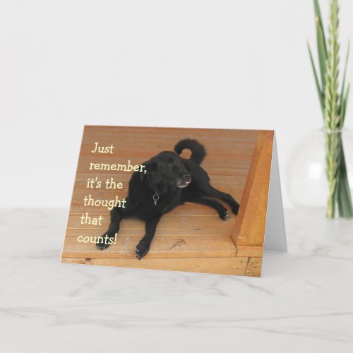 Black Lab Dog Birthday Gift Card