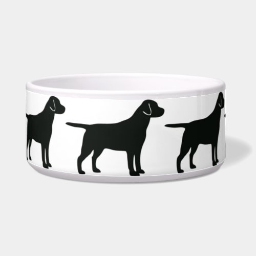 Black Lab Dog Bowl