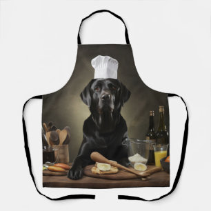 Black Lab Dog Chef Apron