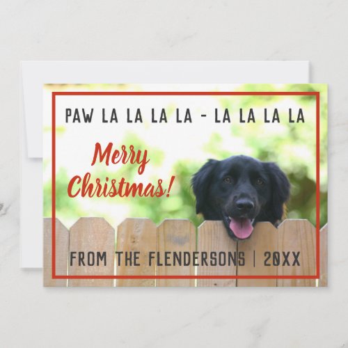 Black Lab Dog Christmas Card