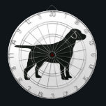 Black Lab Dog Dart Board<br><div class="desc">Black Lab Dog - A cute black lab dog design!</div>