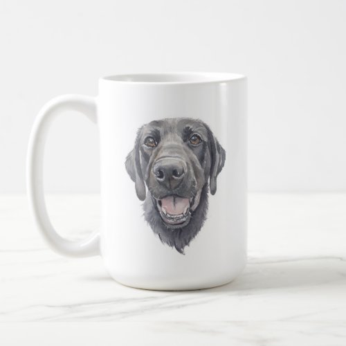 Black Lab Dog Mug  15 oz