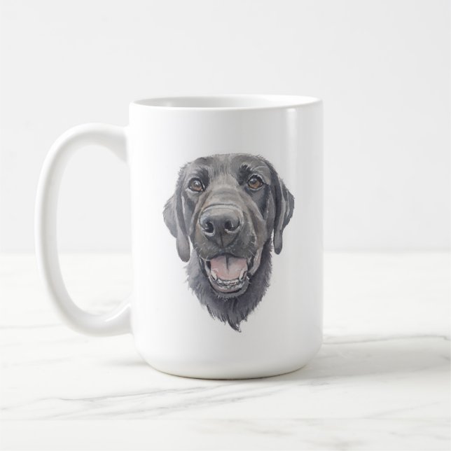 Black Lab Dog Mug | 15 oz (Left)