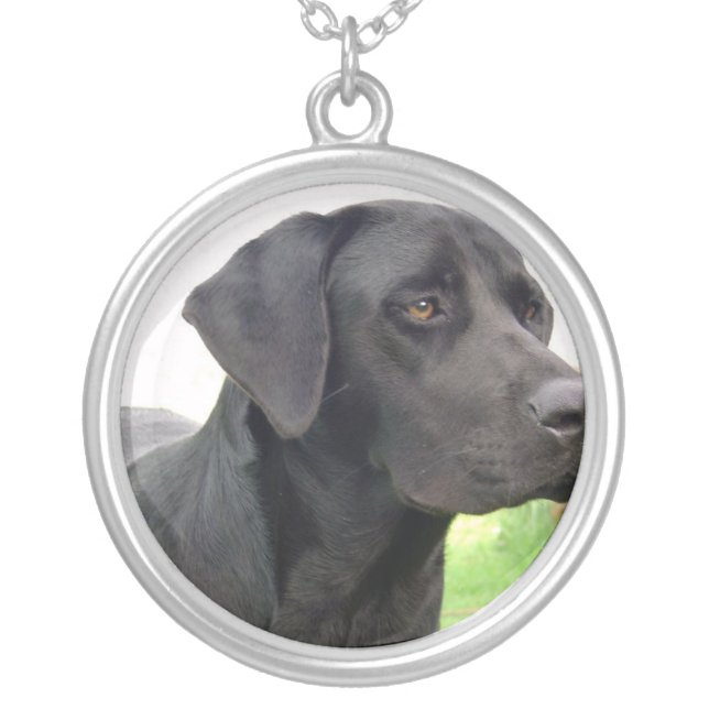 Black Lab Dog Necklace (Front)