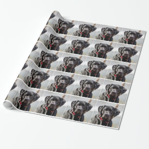 Black Lab Dog Pet Black Labrador Retriever Wrapping Paper