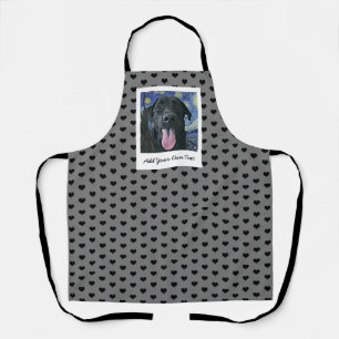 Black Lab Dog Pet Personalized Photo and Text  Apron