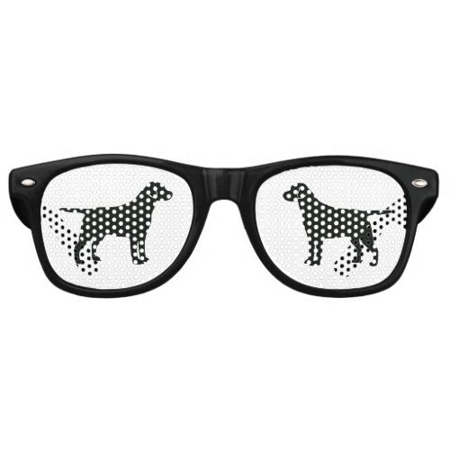 Black Lab Dog Retro Sunglasses