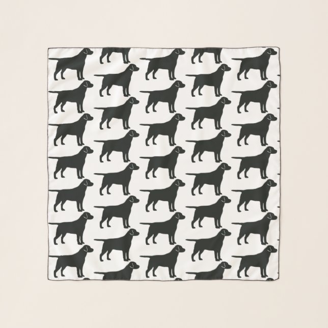 Black Lab Dog Scarf (Front)