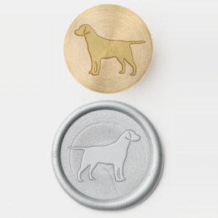 Black Lab Dog Wax Seal Stamp