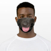 Black Lab Face Cloth Face Mask (Worn)