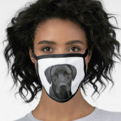 Black lab face face mask (Worn Her)