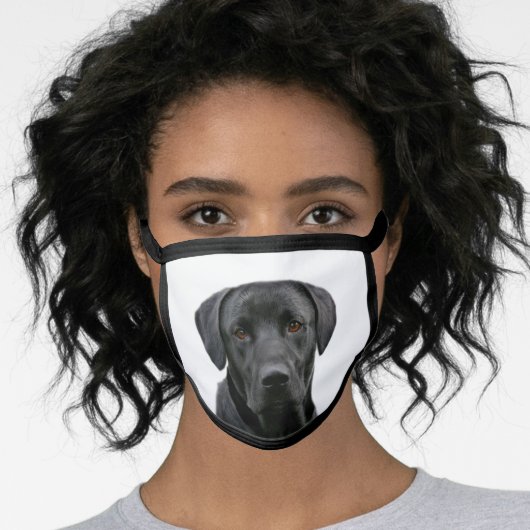 Black lab face mask (Worn Her)