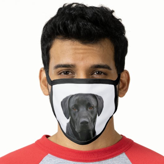 Black lab face mask (Worn Him)