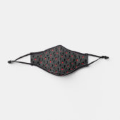 Black Lab Face Pattern Premium Face Mask (Front)