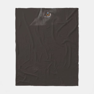 black lab fleece blanket