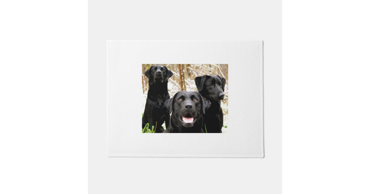 black lab group doormat