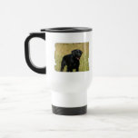 Black Lab in Field Travel Mug