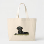 Black Lab Jumbo Tote Bag