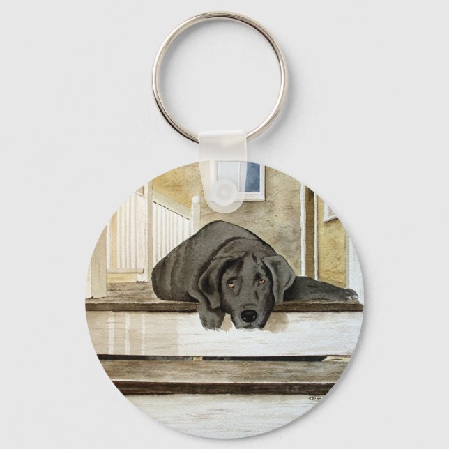 Black Lab Keychain (Front)