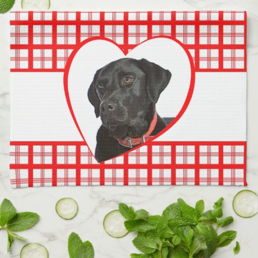 Black Lab Kitchen Towel Zazzle